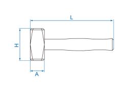 MŁOTEK KOWALSKI 1500g 280mm King Tony 7833-15