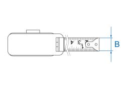 MIARA ZWIJANA METRYCZNA 8M x 25MM Z MAGNESEM King Tony 79094-08M