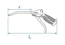 PISTOLET DO PRZEDMUCHIWANIA 1/4" 250mm King Tony 79900-10