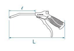 PISTOLET DO PRZEDMUCHIWANIA 1/4" 330mm  King Tony 79900-13