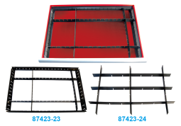 PLASTIKOWE PRZEGRODY DO SZUFLADY WÓZKA, WYMIARY: 570mm x 370mm x 40mm King Tony 87432-24