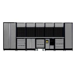 PROMOCJA-ZESTAW MEBLI WARSZTATOWYCH NUMER 21 (SZARE), 4915x600x1900mm King Tony 87D21X01SA-KG