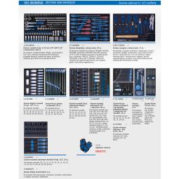 PROMOCJA-ZESTAW 363cz. NARZĘDZI DO WÓZKA PROMOCYJNEGO (WKŁADY Z PIANKI)  King Tony 937-365MRVD