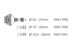 ZESTAW PRZYRZĄDÓW DO MONTAŻU I REGULACJI SPRZĘGŁA 15,5 - 27 mm, W WALIZCE PLAST. King Tony 9AK11