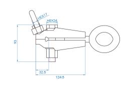 KLAMRA BLACHARSKA DWUKIERUNKOWA 44mm, 5 T King Tony 9CD31
