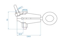 KLAMRA BLACHARSKA DWUKIERUNKOWA 44MM, 5 T King Tony 9CD31