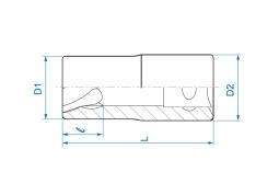 NASADKA 1/2" DO USZKODZONYCH ŚRUB M14 King Tony 9TD403-14M