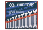 ZESTAW KLUCZY PŁASKICH 10cz. 6 - 28mm, ETUI King Tony 1110MR