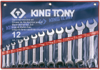 ZESTAW KLUCZY PŁASKICH 12cz. CALOWYCH 1/4 - 1.1/4" ETUI King Tony 1112SR