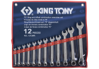 ZESTAW KLUCZY PŁASKO-OCZKOWYCH ODGIĘTYCH 12cz. 6 - 22mm, ETUI King Tony 1272MR