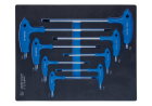 PROMOCJA-ZESTAW IMBUSÓW Z UCHWYTEM "L" 8szt. TORX / TORX Z OTWOREM T10 - T50, WKŁAD Z PIANKI EVA DO WÓZKA King Tony 9-22308PRV