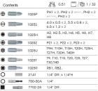 ZESTAW BITÓW 1/4" 49cz. Z UCHWYTEM 2141 + 750-50A, PŁASKIE, PH, PZ, HEX, TORX Z OTWOREM, KWADRAT King Tony 1049CQ