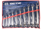 ZESTAW KLUCZY OCZKOWYCH ODGIĘTYCH 75° 10cz. 6 - 32mm, ETUI King Tony 1710MR