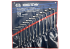 ZESTAW KLUCZY FAJKOWYCH DŁUGICH 12cz. 8 - 19mm, ETUI King Tony 1842MR