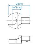 GŁOWICA DO KLUCZA DYNAMOMETRYCZNEGO 14x18mm Z KLUCZEM PŁASKIM 19 mm (max 150 Nm) King Tony 34501219M
