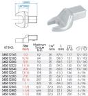 GŁOWICA DO KLUCZA DYNAMOMETRYCZNEGO 14x18 mm Z KLUCZEM PŁASKIM 1-1/8" (max 537 Nm) King Tony 34501236S