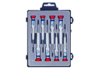 PROMOCJA-ZESTAW WKRĘTAKÓW PRECYZYJNYCH 8cz. KRZYŻAK PH No.000 - 1 x 40mm, PŁASKIE 1,5 - 3,0 x 40mm, PUDEŁKO King Tony 32108MR