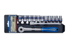 ZESTAW NASADEK 3/8" 13cz. KRÓTKIE 12-kąt. 8 - 19mm Z GRZECHOTKĄ, CHROM King Tony 3213MR