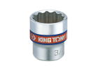 NASADKA KRÓTKA 3/8" CALOWA 11/16" x 29mm 12-kąt. Cr-V King Tony 333022S