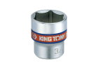 NASADKA KRÓTKA 3/8" CALOWA 1/4" x 27mm 6-kąt. Cr-v King Tony 333508S