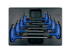 ZESTAW IMBUSÓW Z UCHWYTEM "L" 8szt. TORX / TORX T10 - T50, WKŁAD DO WÓZKA King Tony 9-22308TR