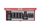 PROMOCJA-ZESTAW NASADEK UDAROWYCH 3/4" 11cz. Z KOŃCÓWKĄ HEX 10-32mm, KASETA King Tony 6411MP