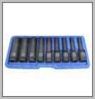 ZESTAW NASADEK 1/2" DŁUGICH UDAROWYCH E10 - E24, 9 CZ. H.C.B HCBA2229