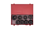PROMOCJA-ZESTAW NASADEK UDAROWYCH 1" 8cz. KRÓTKIE 6-kąt. 24 - 41mm, KASETA King Tony 8410MP