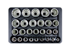 ZESTAW NASADEK 1/2", KRÓTKIE 12-kąt. 8-36 mm, WKŁAD DO WÓZKA, 27 CZ. King Tony 9-4057MR