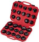 PROMOCJA-KPL. KLUCZY NASADOWYCH DO FILTRA OLEJU,6-KĄT., 30 cz. W WALIZCE PLAST. Inny HCA2095